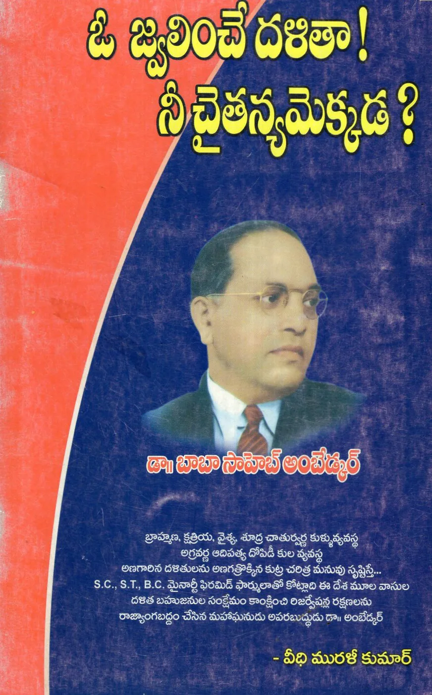 O JWALINHCE DALITHA NEE CHAITANYAMEKKADA by VEETHI MURALIKUMAR Telugu book cover