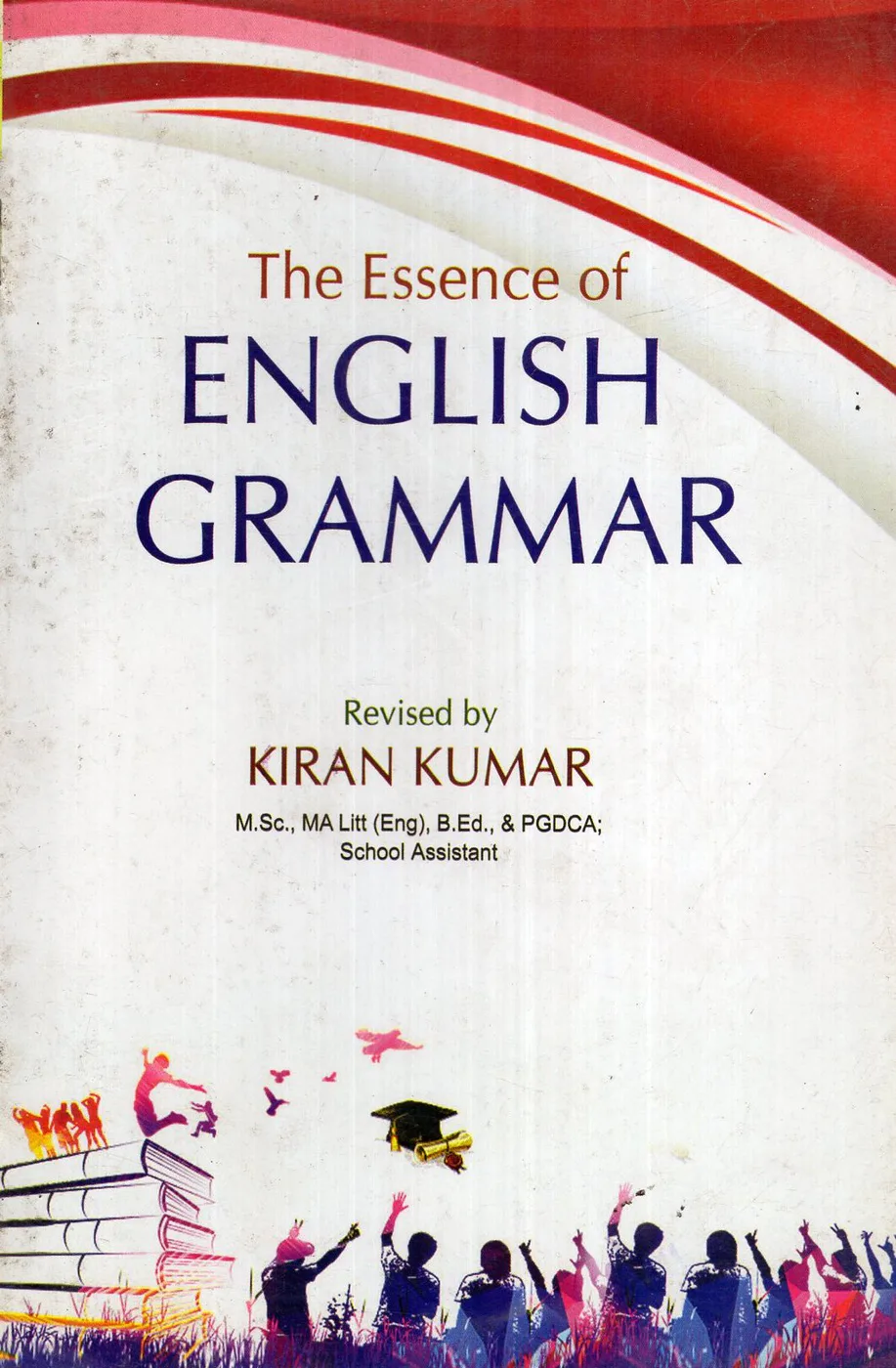 THE ESSENCE OF ENGLISH GRAMMAR by B.KIRAN KUMAR Telugu book cover