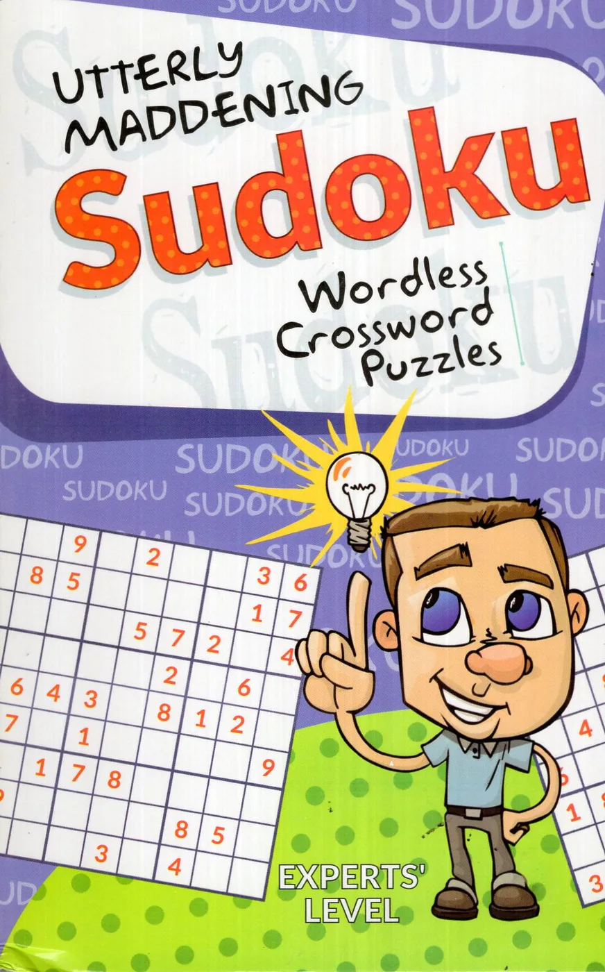 UTTERLY MADDENING SUDOKU - WORDLESS CROSSWORD PUZZLES by JAINCO ENTERPRISES English book cover