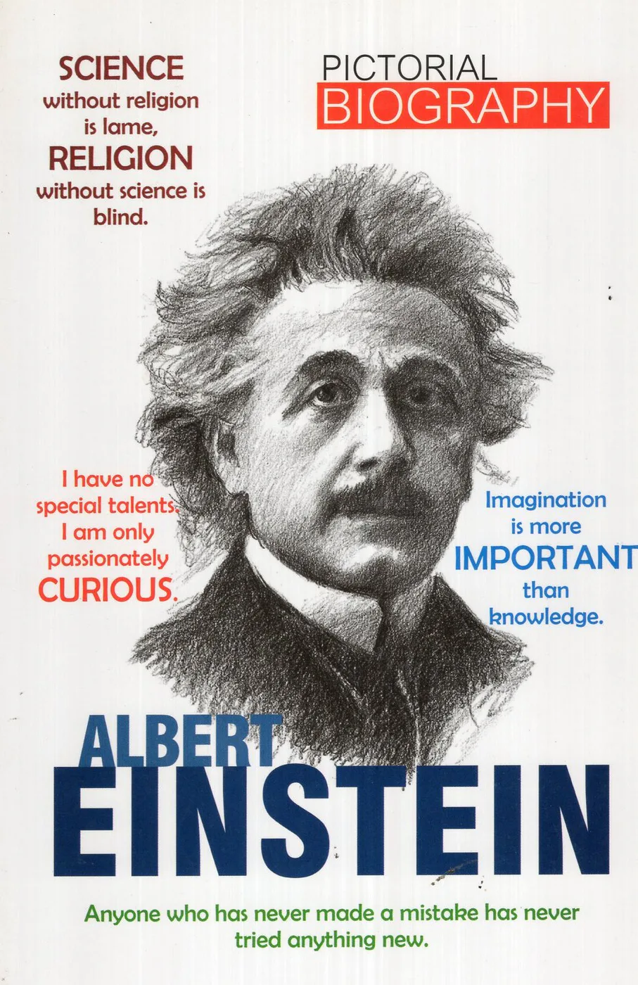 ALBERT EINSTEIN - PICTORIAL BIOGRAPHY by JAINCO ENTERPRISES English book cover