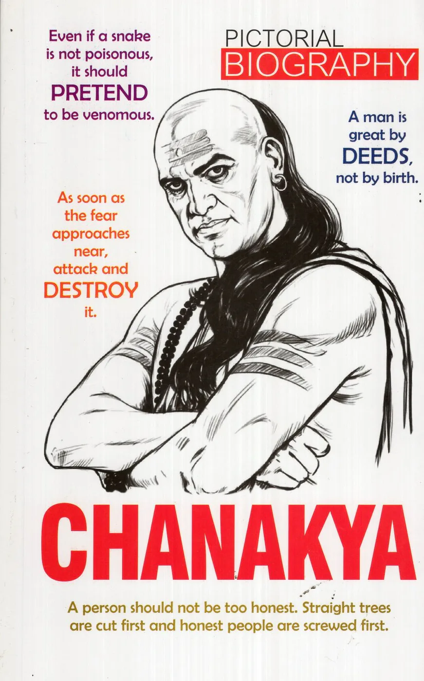 CHANAKYA - PICTORIAL BIOGRAPHY by JAINCO ENTERPRISES English book cover