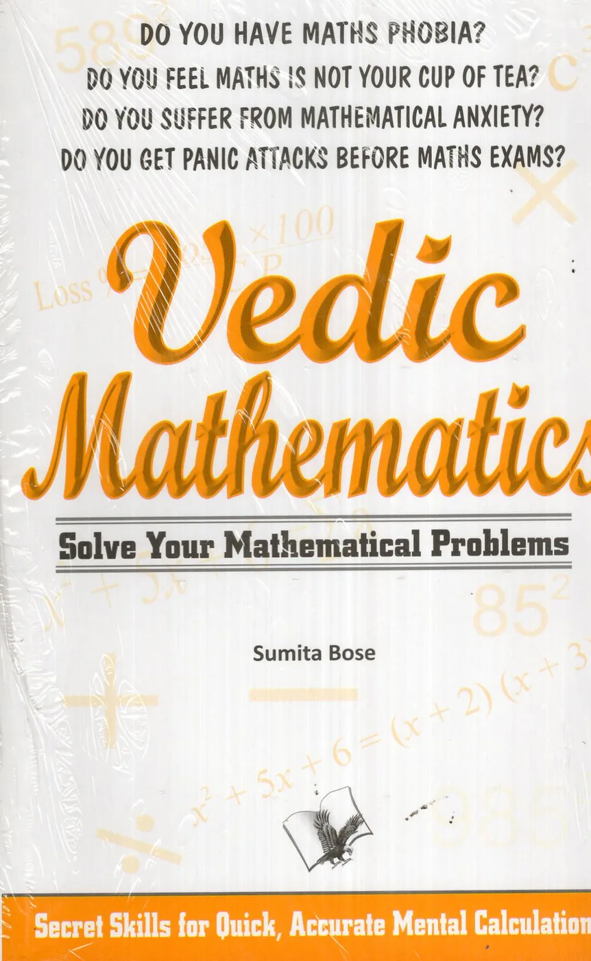 VEDIC MATHEMATICS by SUMITA BOSE English book cover