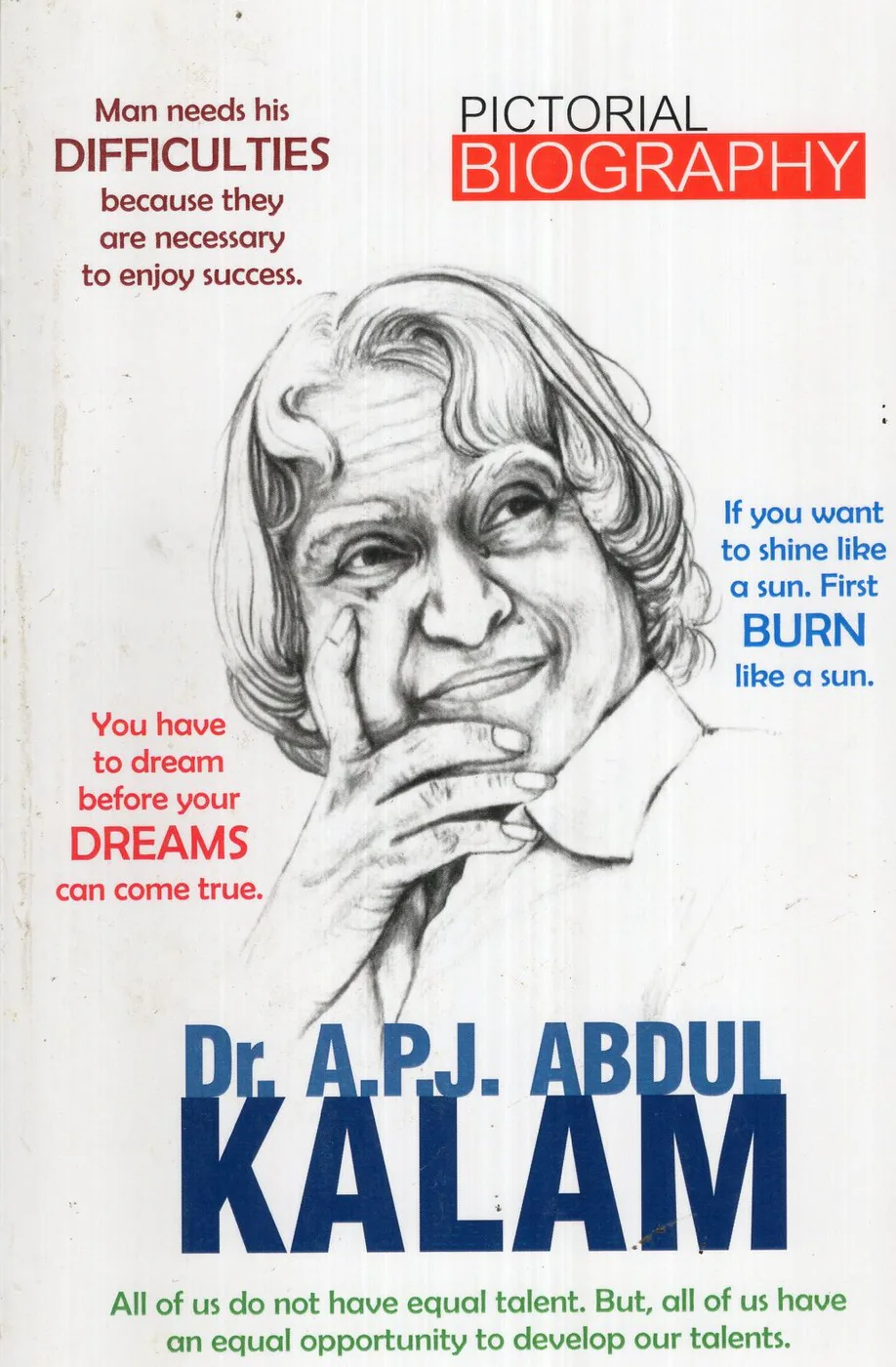 APJ ABDUL KALAM - PICTORIAL BIOGRAPHY by JAINCO ENTERPRISES English book cover